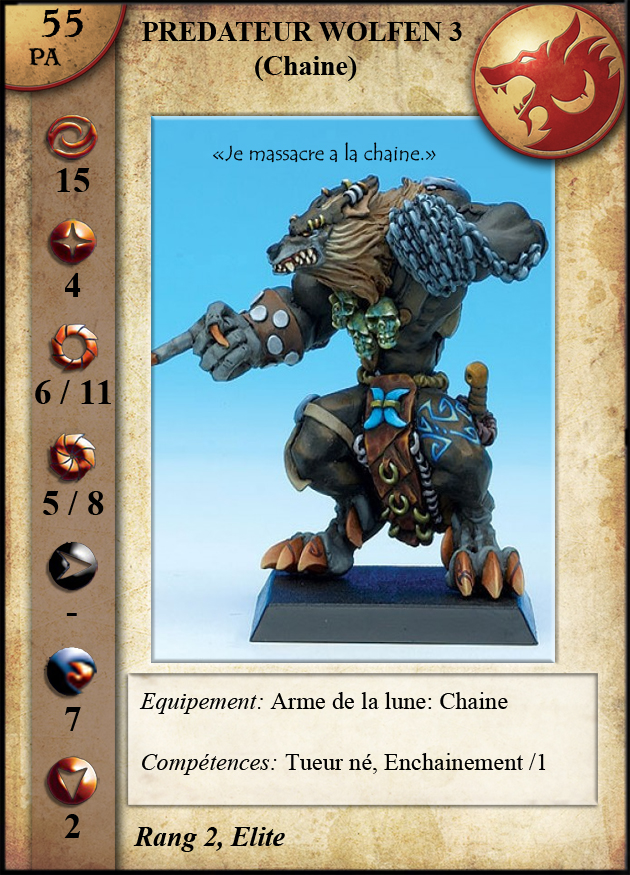 Prédateur Wolfen 3 (Chaîne)